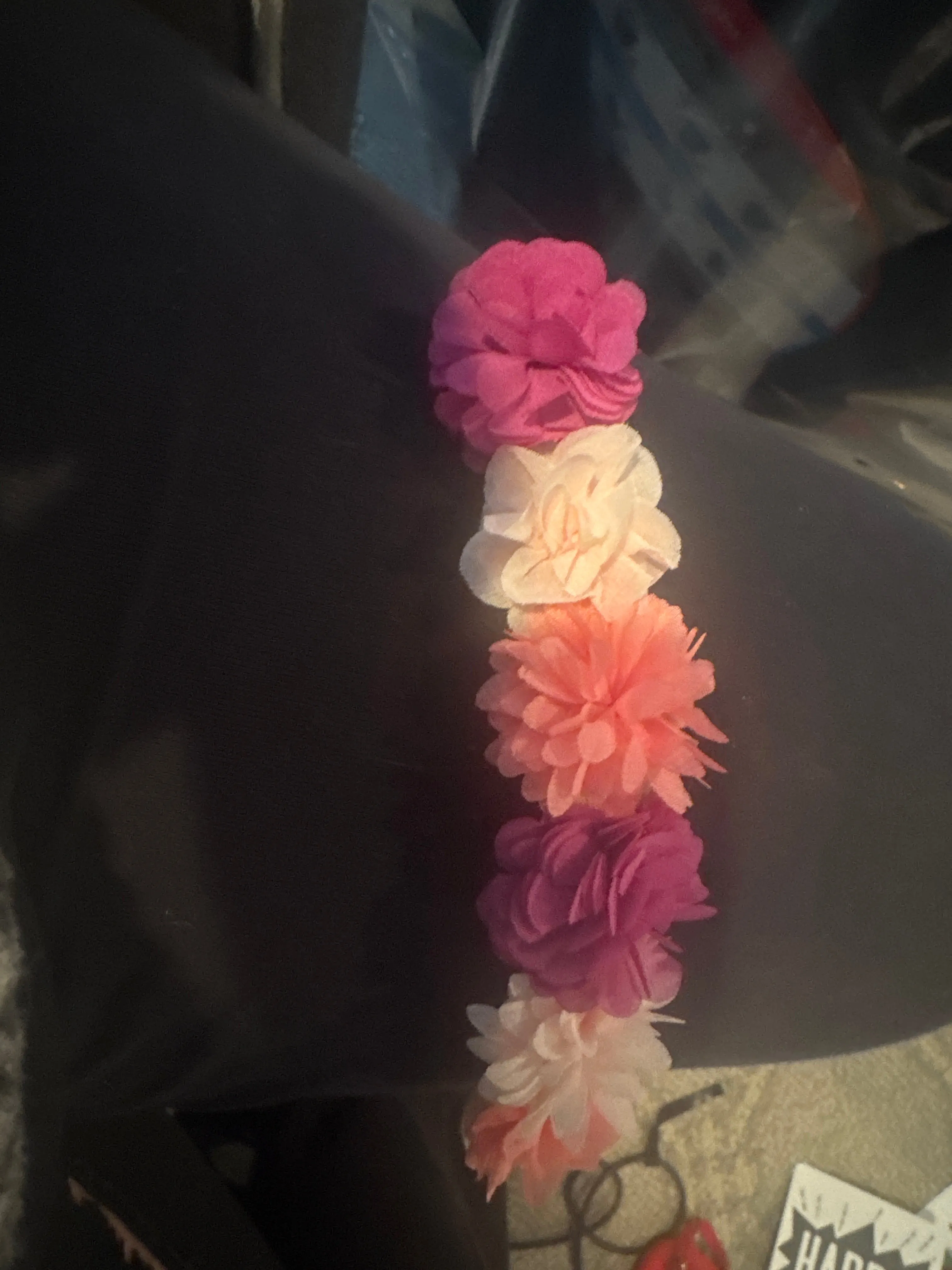 2pc Floral elastic Baby girl headbands - size
