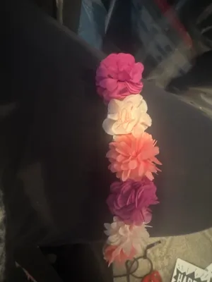 2pc Floral elastic Baby girl headbands - size