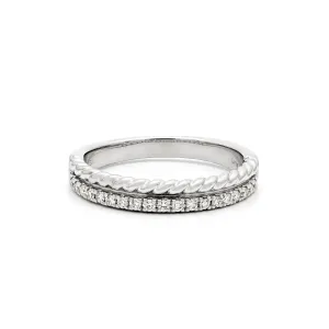 Biker Chic Pave Rope Ring- 50% OFF!