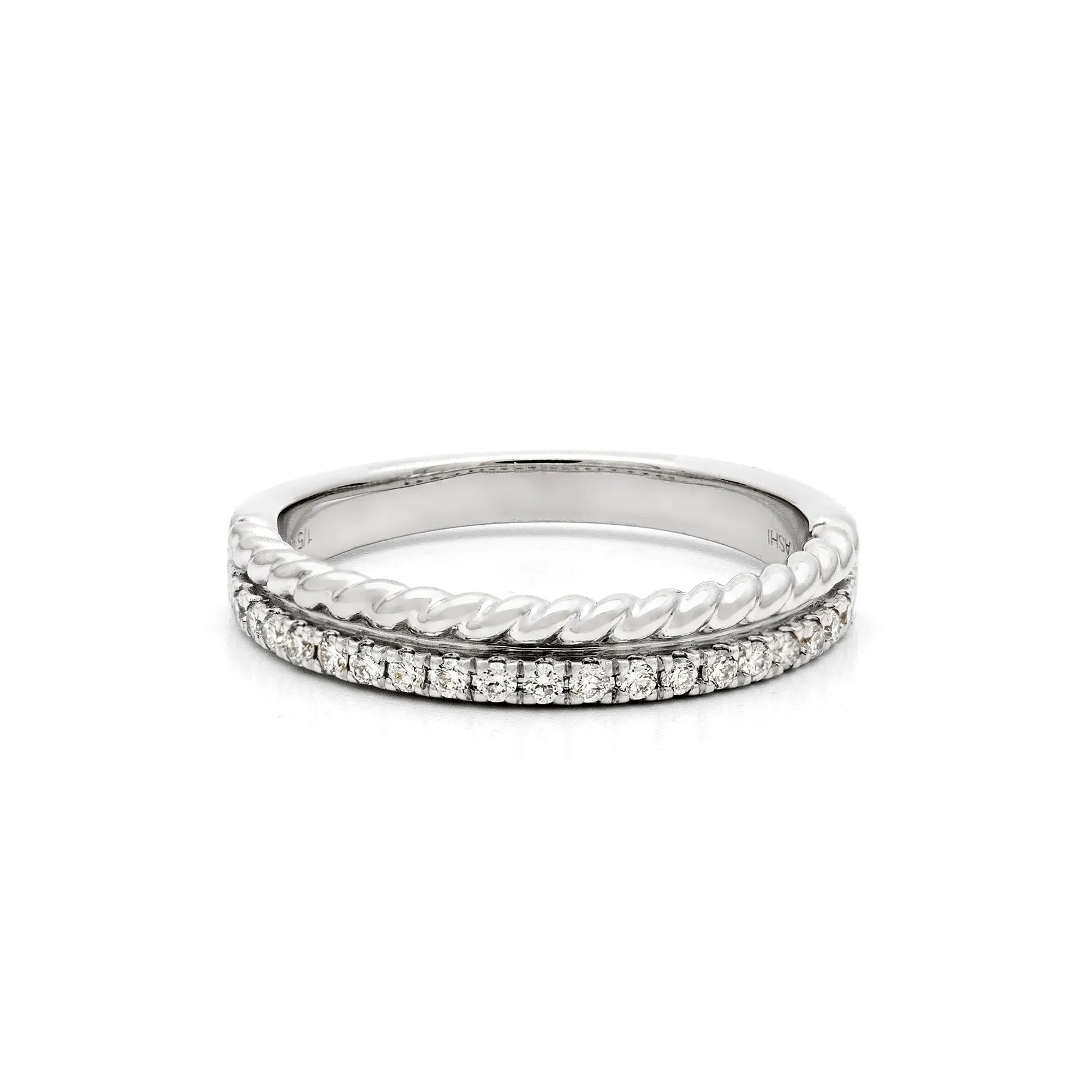 Biker Chic Pave Rope Ring- 50% OFF!