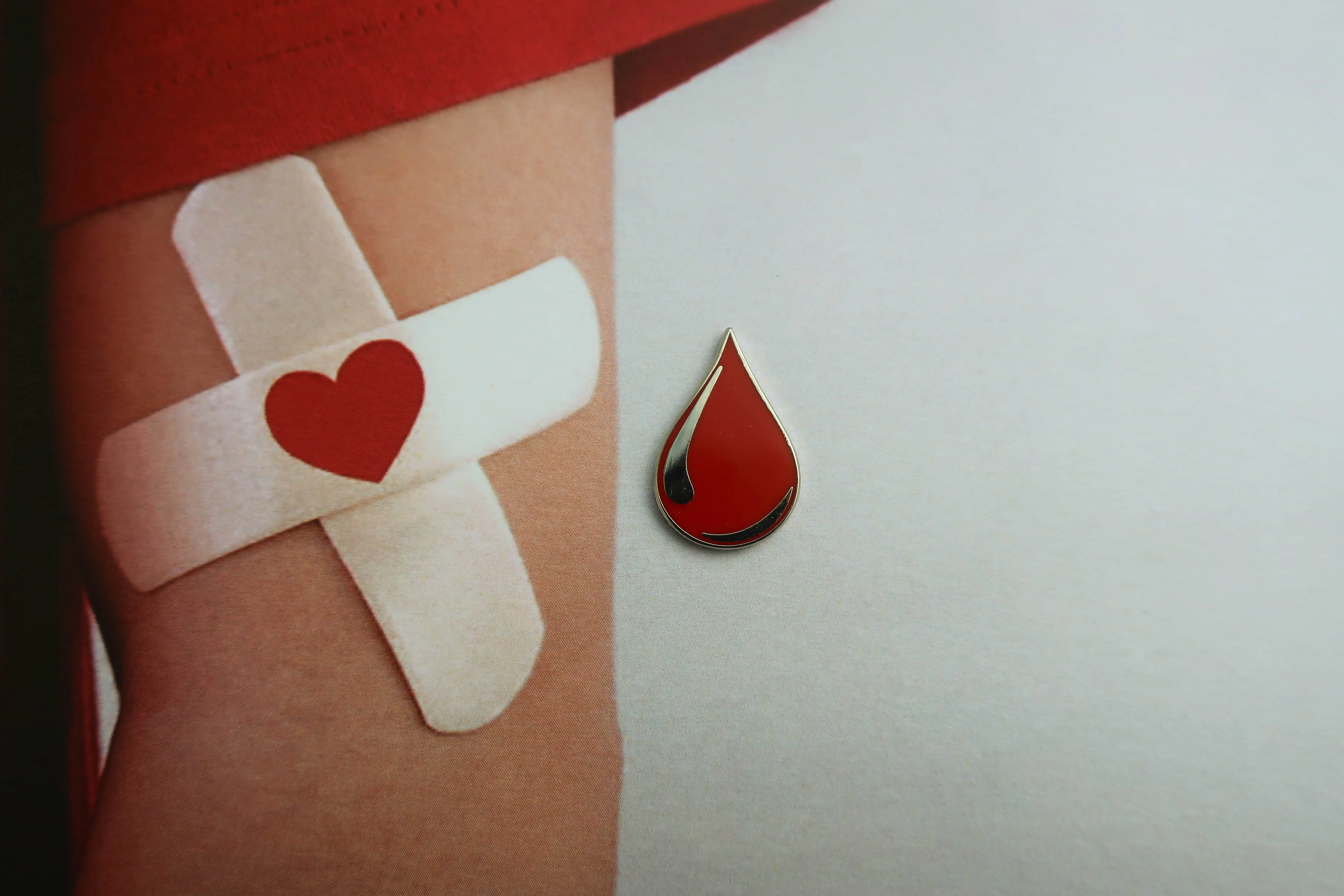 Blood Drop Enamel Pin