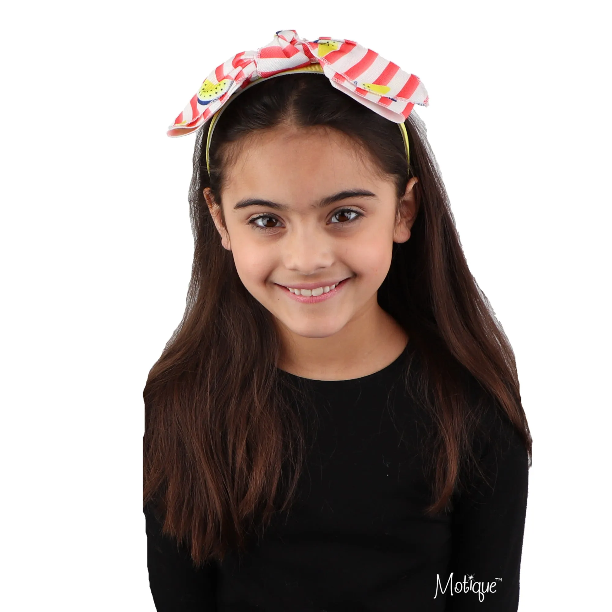 Canvas Knotted Floppy Large Bow Headband