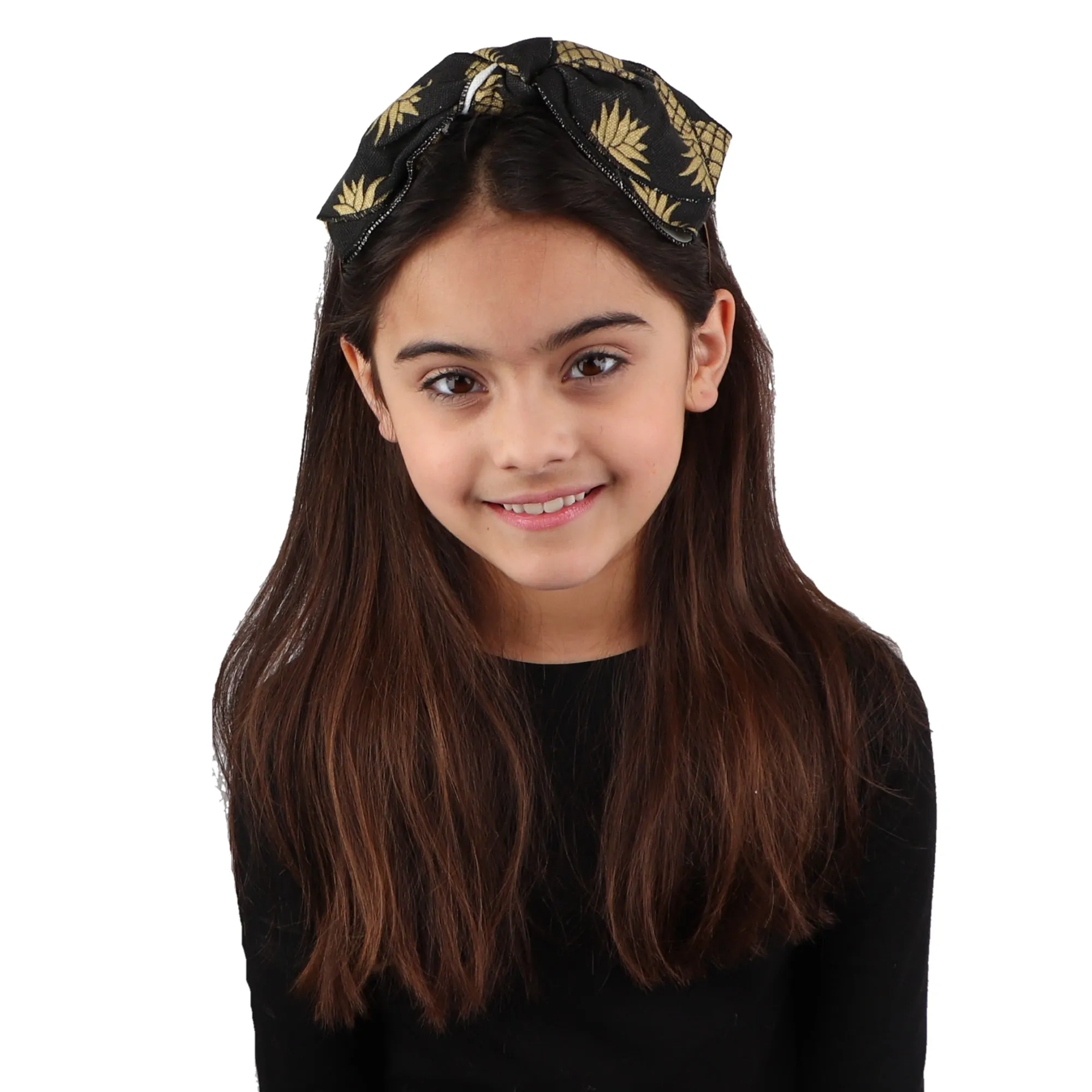 Canvas Knotted Floppy Large Bow Headband