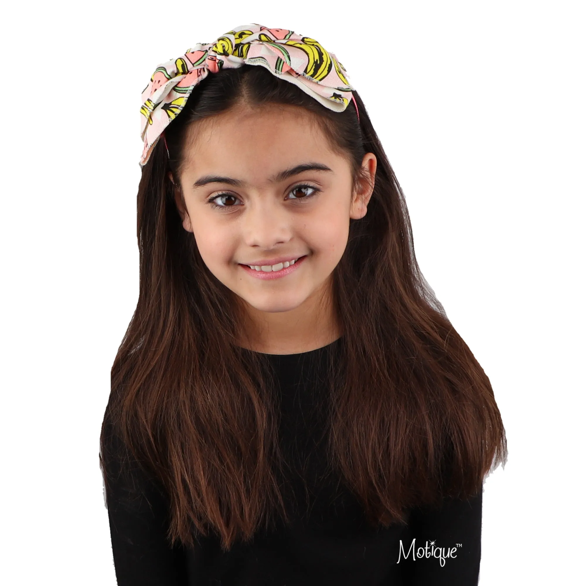 Canvas Knotted Floppy Large Bow Headband