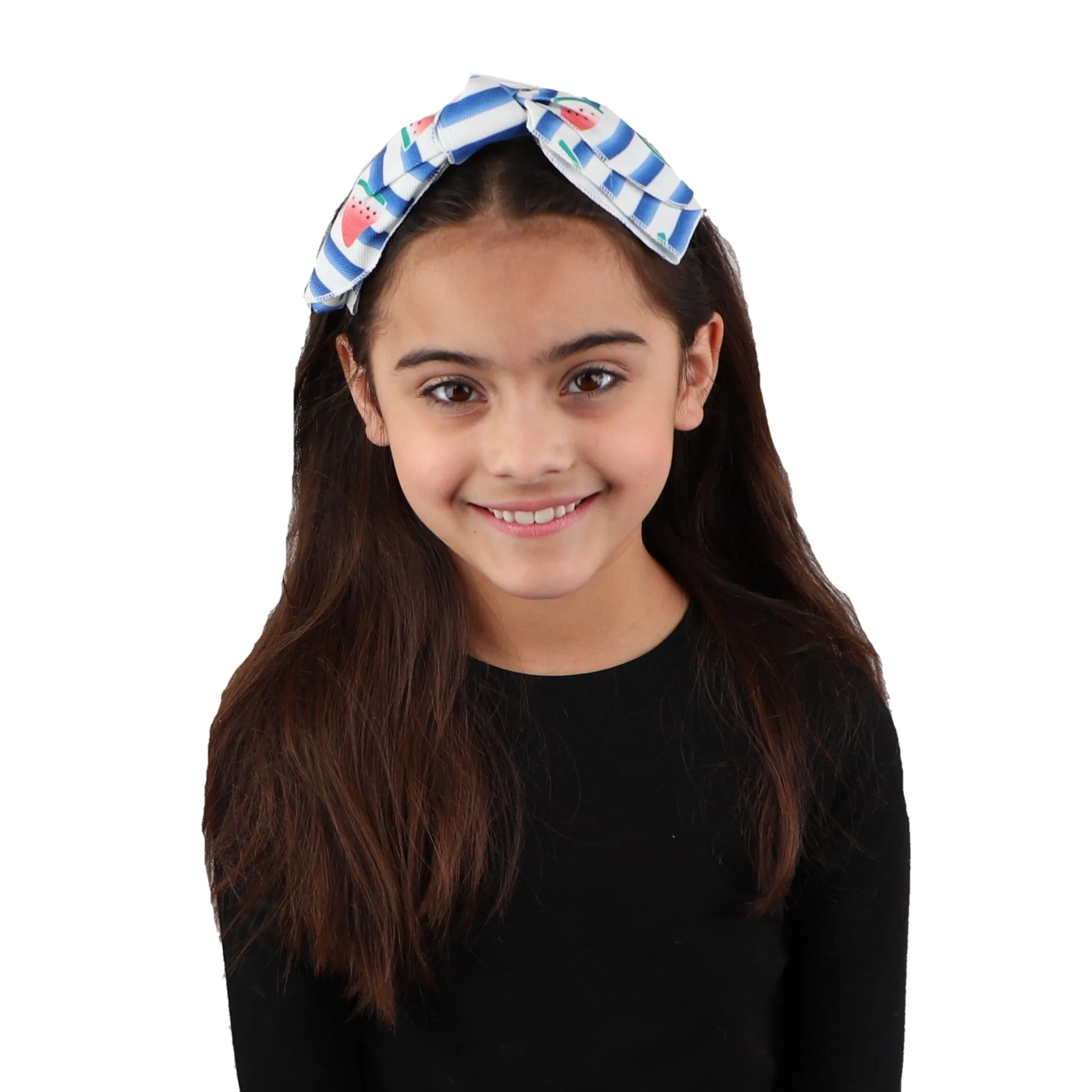 Canvas Knotted Floppy Large Bow Headband