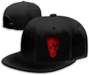 Chef Hat Flat Bill Hats for Men Funny Double Knives Kitchen Adjustable Baseball Cap Snapback Hat for Women