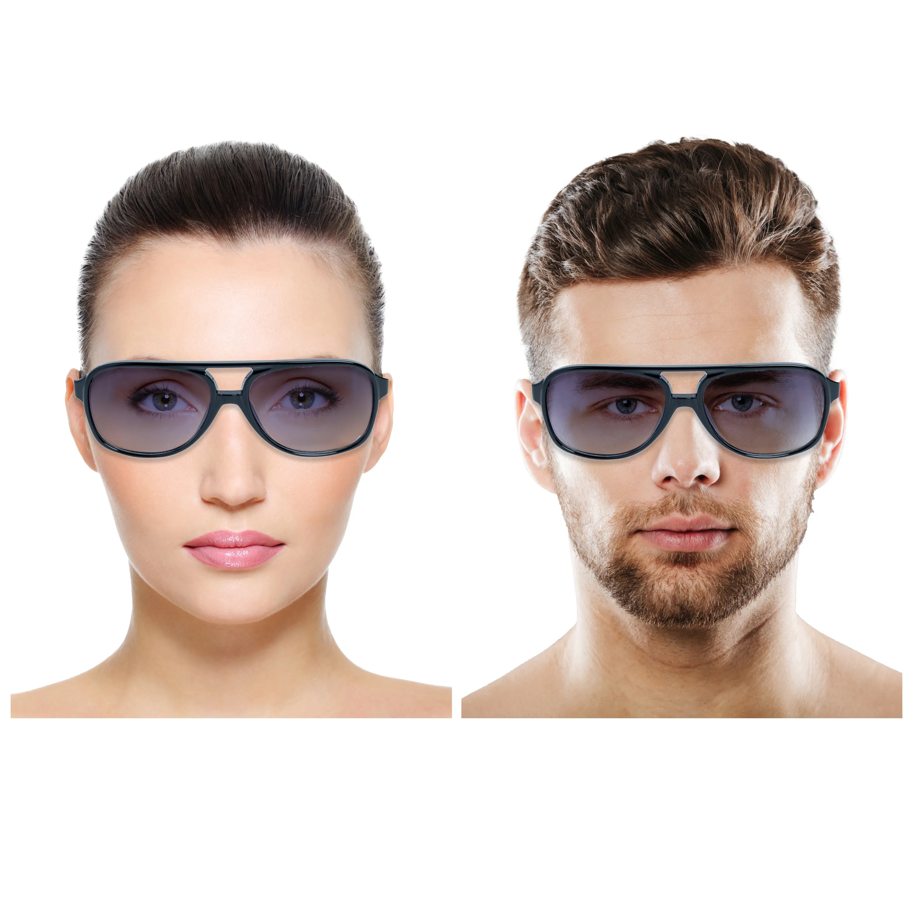Chokore Round & Retro Polarized Sunglasses (Brown & Black)