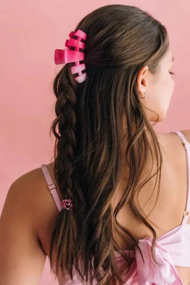Classic Clip Pink Ombre - Medium Hair Clip