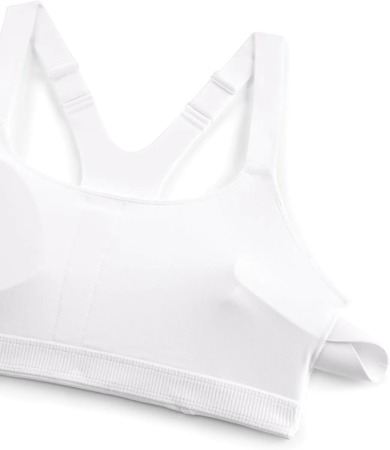 CRZ YOGA Butterlift Womens Racerback Padded Sports Bras - Medium Impact Scoop Neck Adjustable Straps Gym Workout Top