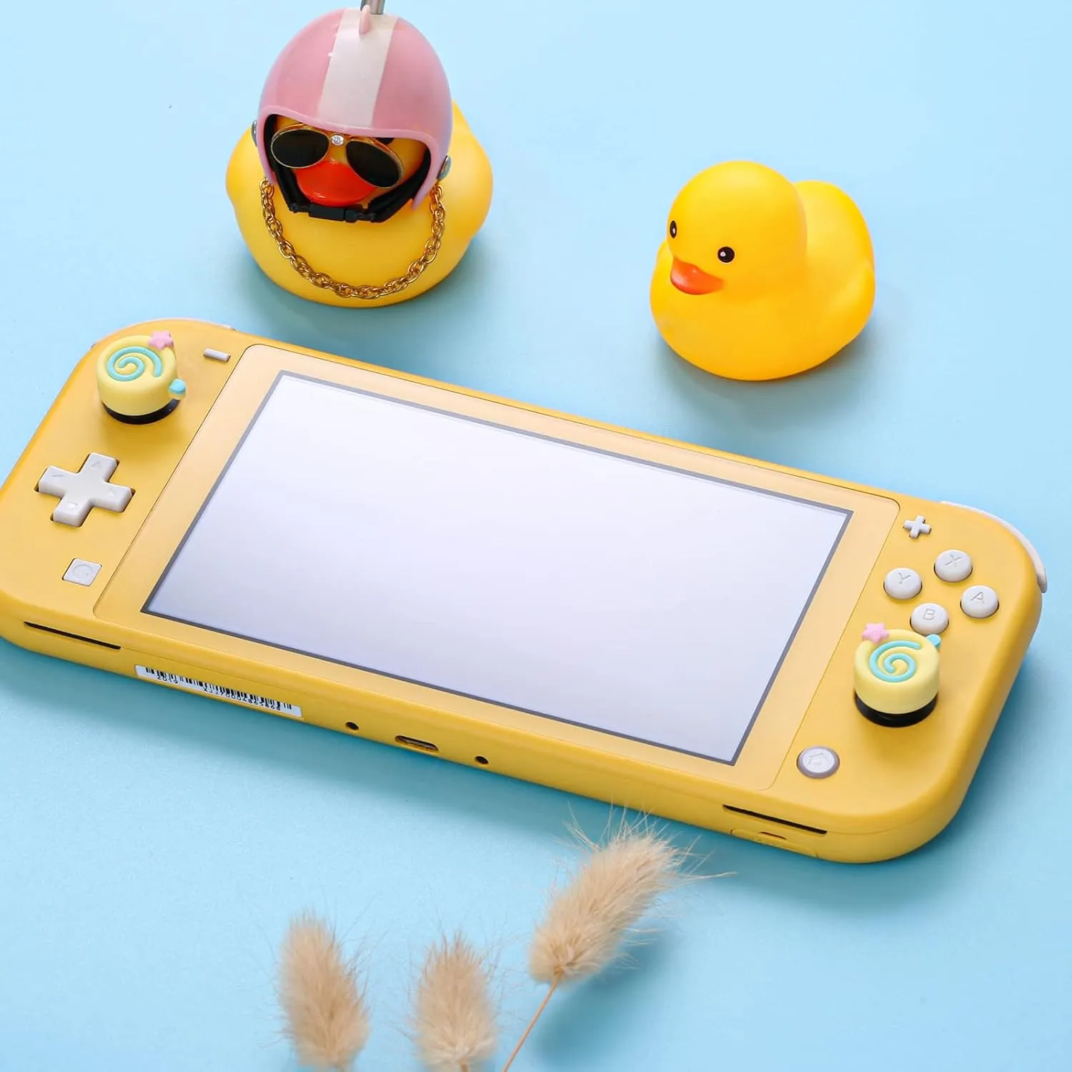 Cute Pink Switch Thumb Grips, Soft Joystick Cover Compatible with Nintendo Switch, Switch OLED, Switch Lite