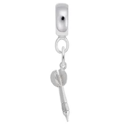 Dart Charm Dangle Bead In Sterling Silver