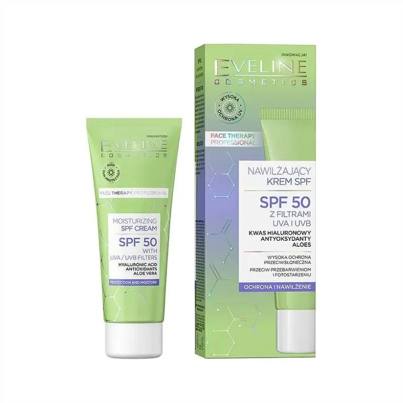Eveline Moisturizing Face Cream with SPF50 filter واقي الشمس من ايفيلاين