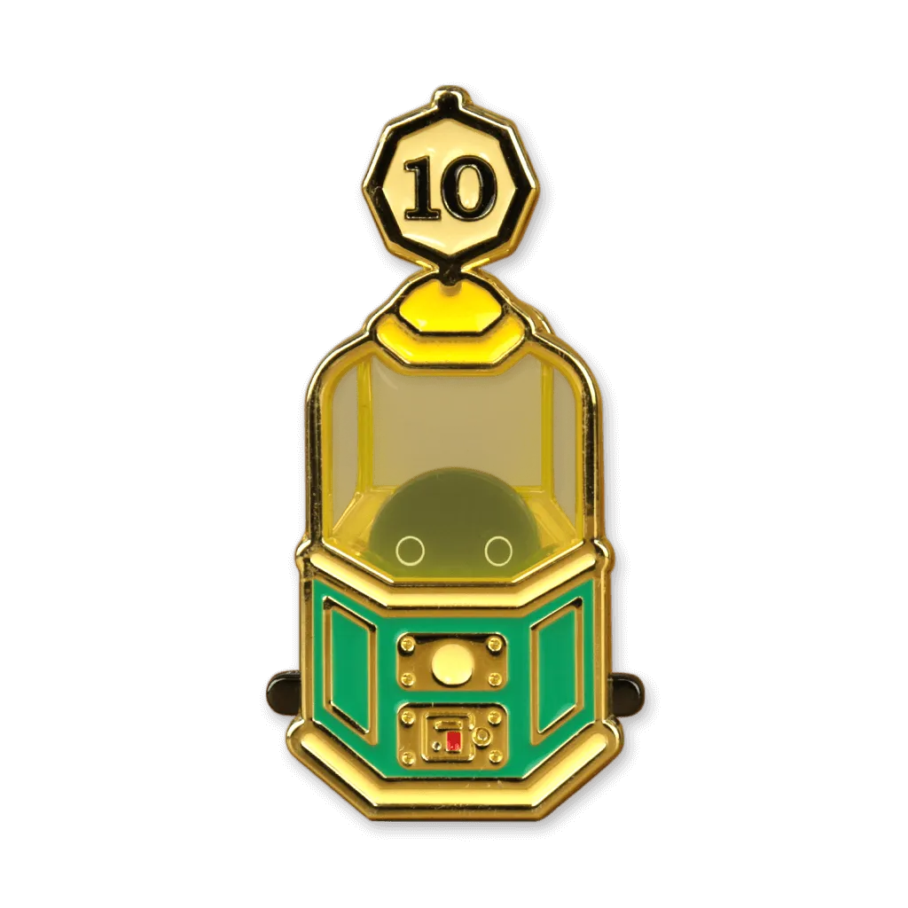 Fortune Teller Crow Sliding Pin