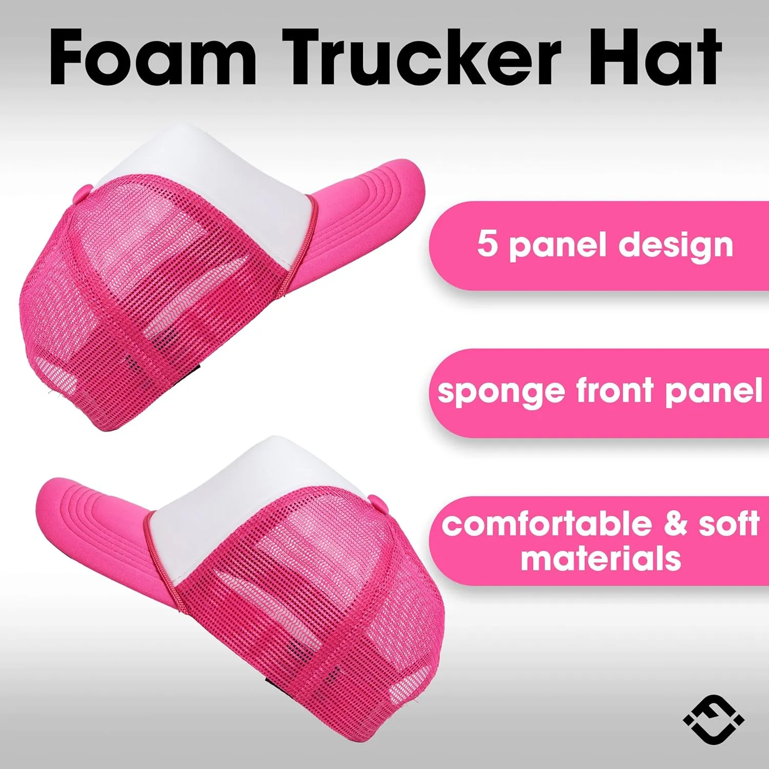 Funky Junque Women's Men's Foam Blank Hat Baseball Trucker Cap