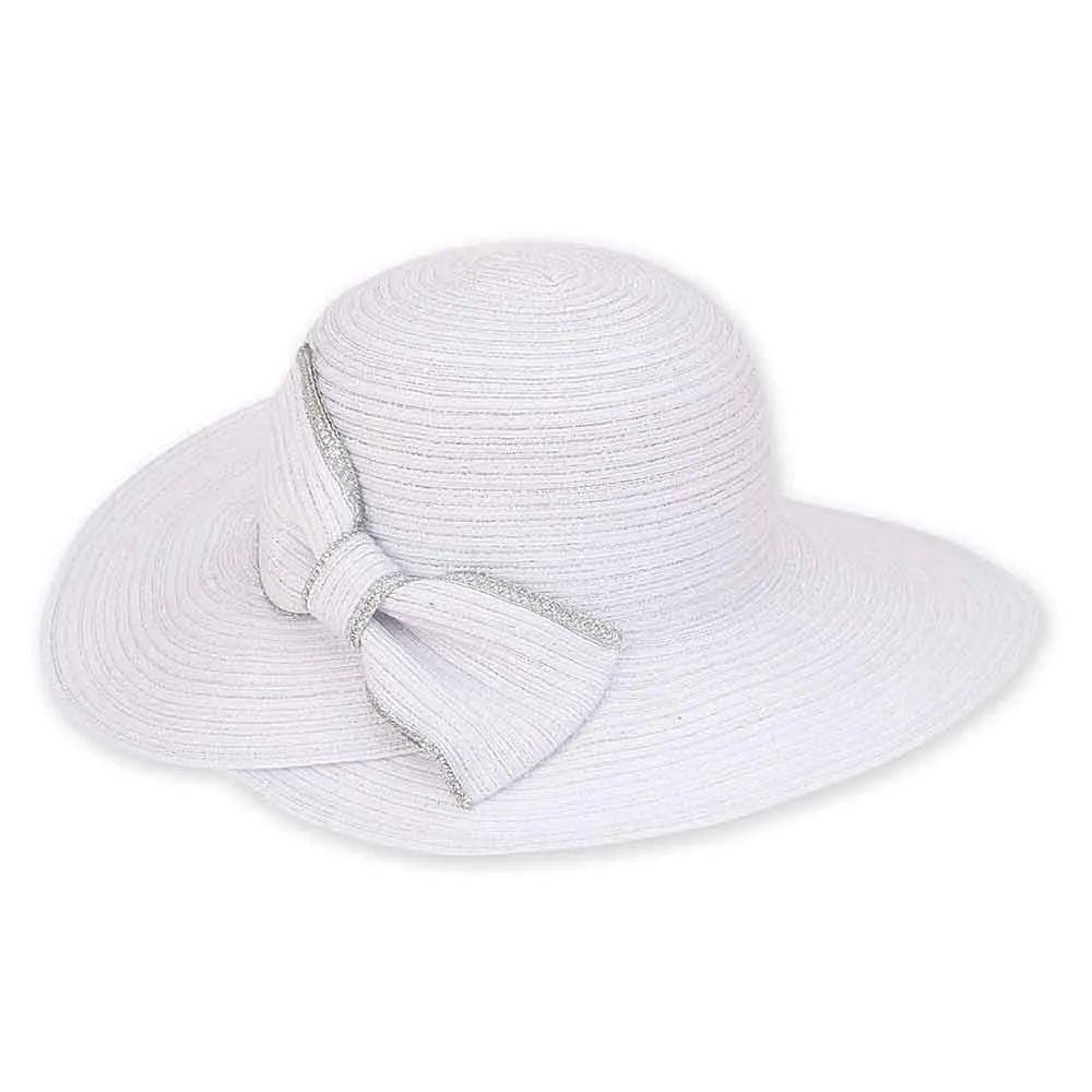 Glitzy Polybraid Big Brim Sun Hat - Sun 'N' Sand Hats