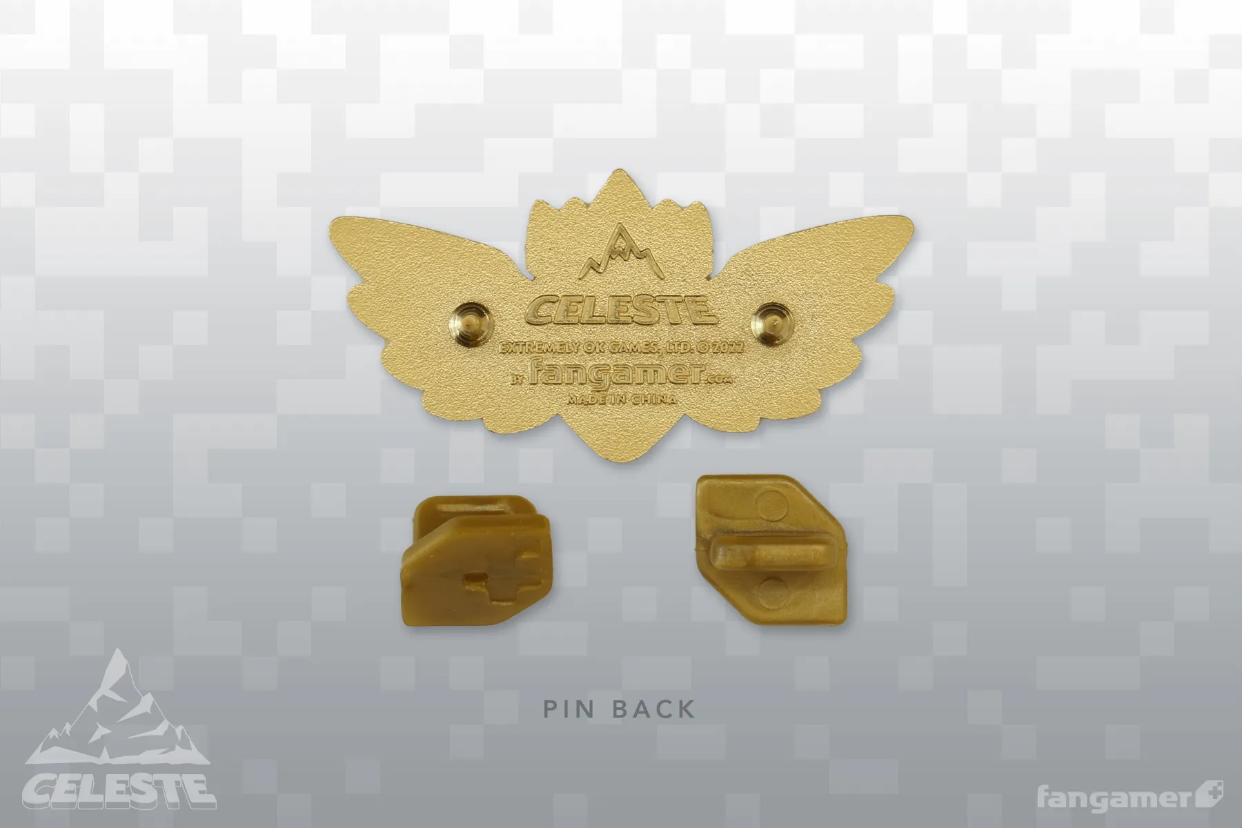Golden Strawberry Pin