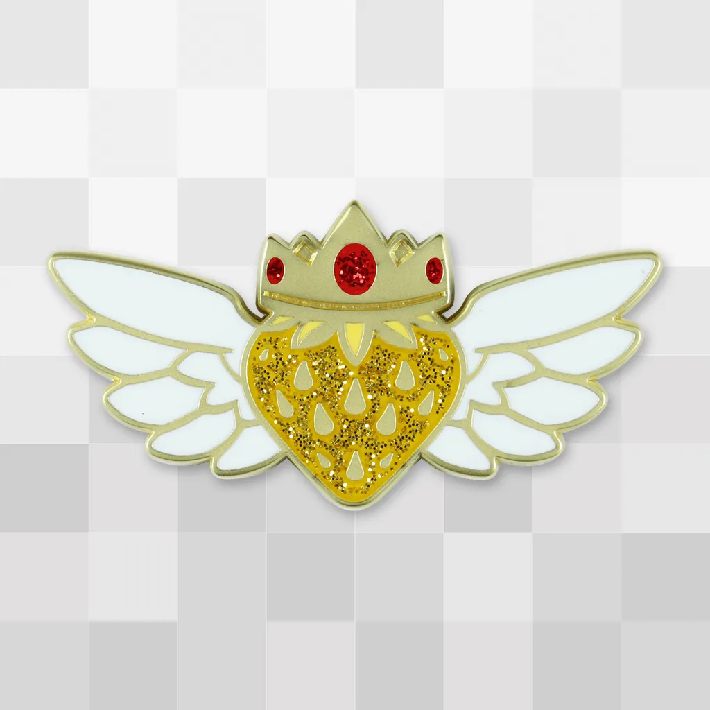 Golden Strawberry Pin