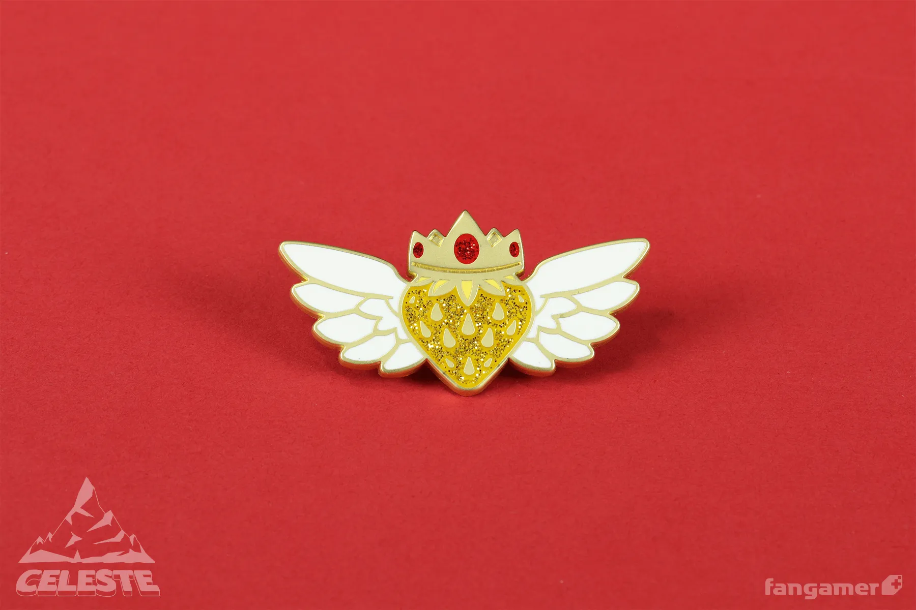 Golden Strawberry Pin