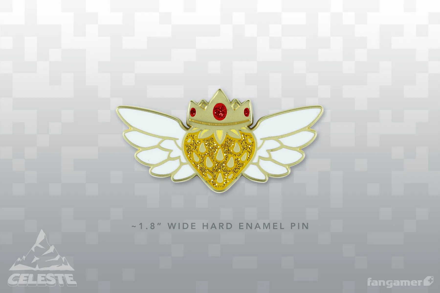 Golden Strawberry Pin