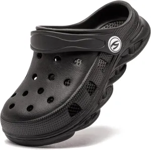 HOBIBEAR Boys and Girls Classic Graphic Garden Clogs Slip on Water Shoes(Toddler/Little Kids/Big Kids)
