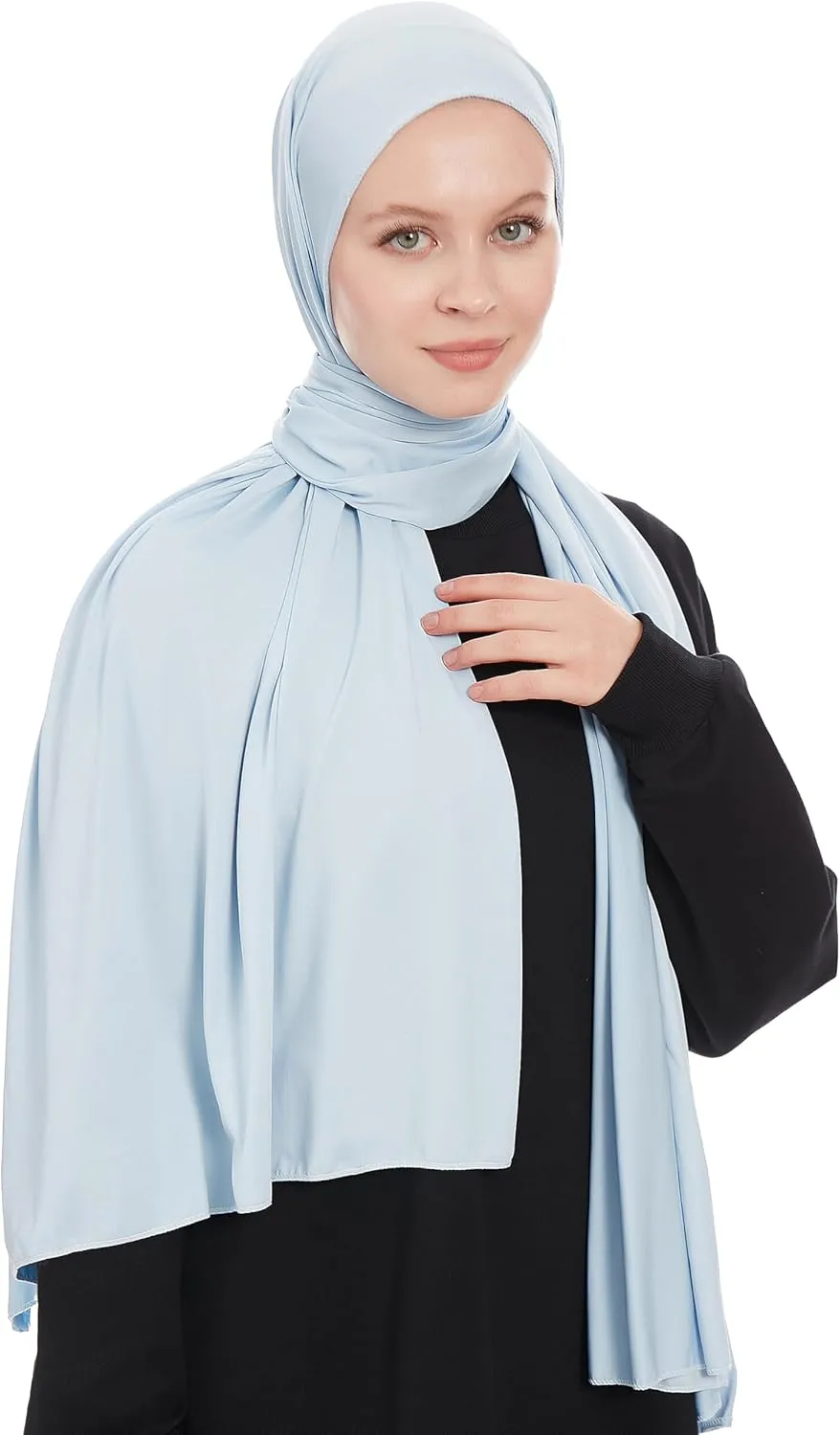 Jersey Hijab Scarf for Women - Jersey Hijab Muslim Headscarf Shawl - Lightweight Fashion Scarf Muslim Head Wrap Shawl