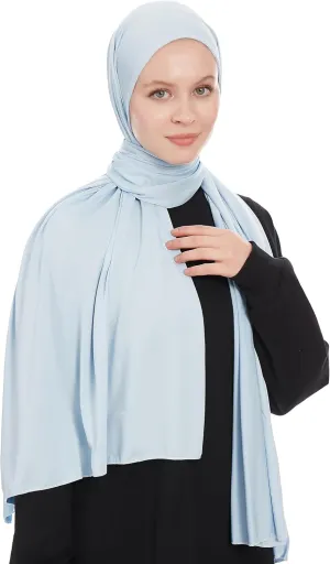Jersey Hijab Scarf for Women - Jersey Hijab Muslim Headscarf Shawl - Lightweight Fashion Scarf Muslim Head Wrap Shawl