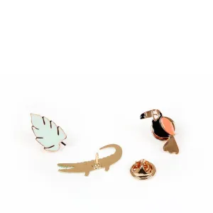 Jungle Enamel Lapel Pins