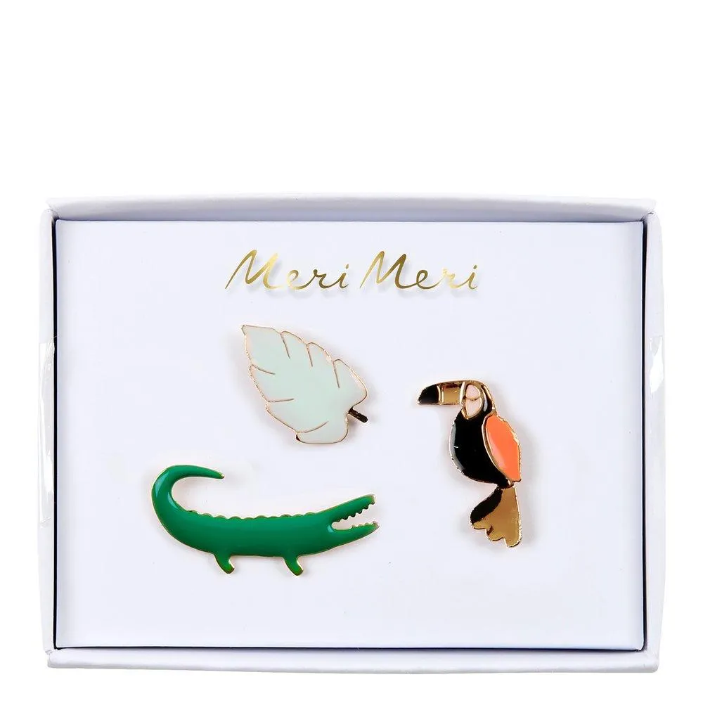 Jungle Enamel Lapel Pins