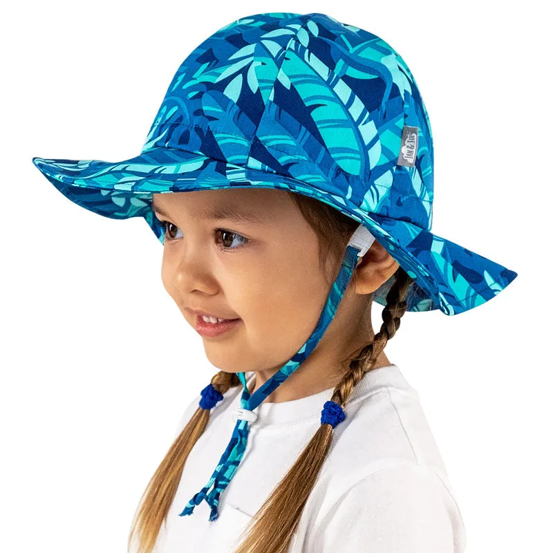 Kids’ Gro-With-Me® Cotton Floppy Hat - Cool Tropical