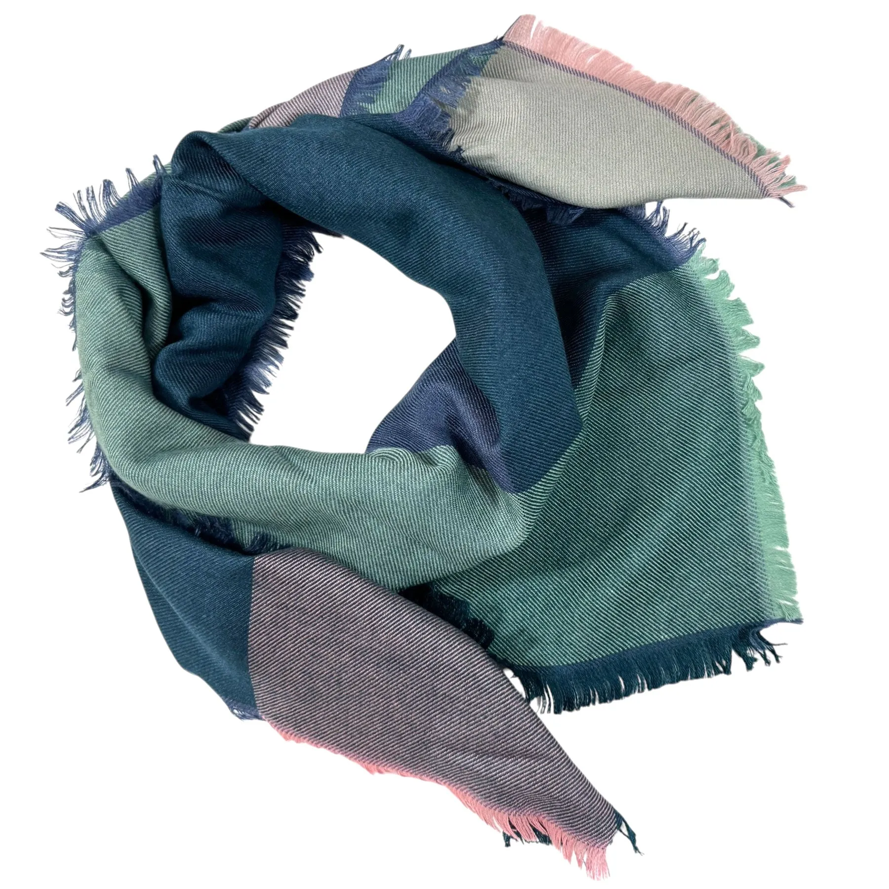 Loro Piana Scarf Quadrilatero del Silenzio Design - Cashmere Silk Square Shawl
