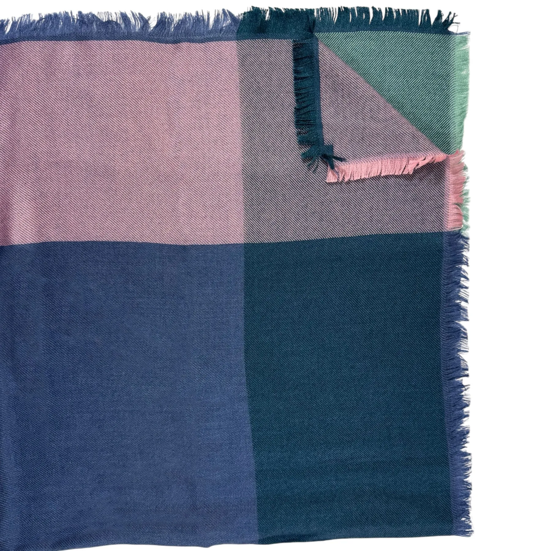 Loro Piana Scarf Quadrilatero del Silenzio Design - Cashmere Silk Square Shawl