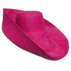 Madagascar Raffia Extra Large Brim Solid Color Beach Hat