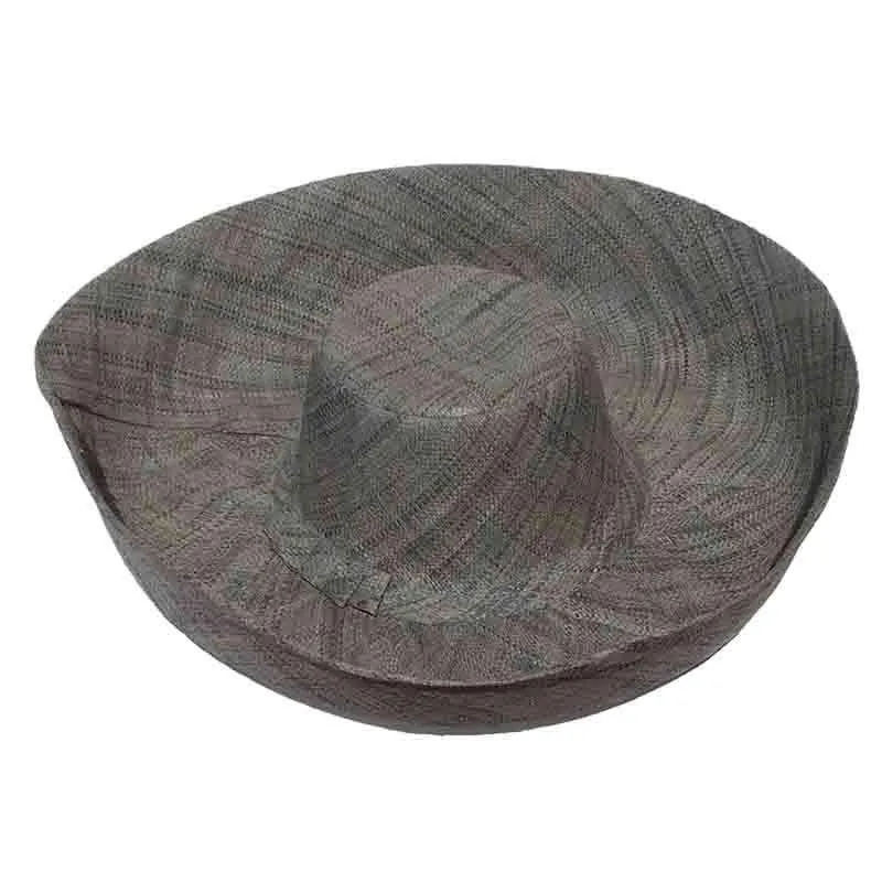 Madagascar Raffia Extra Large Brim Solid Color Beach Hat