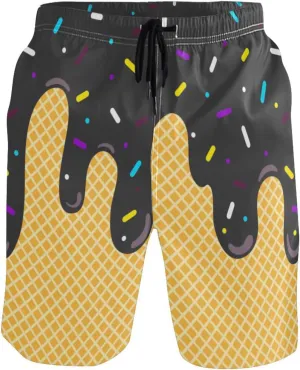 Men's Swim Trunks Board Shorts Quick Dry Swimsuit Swimwear Holiday Party Bathing Suit