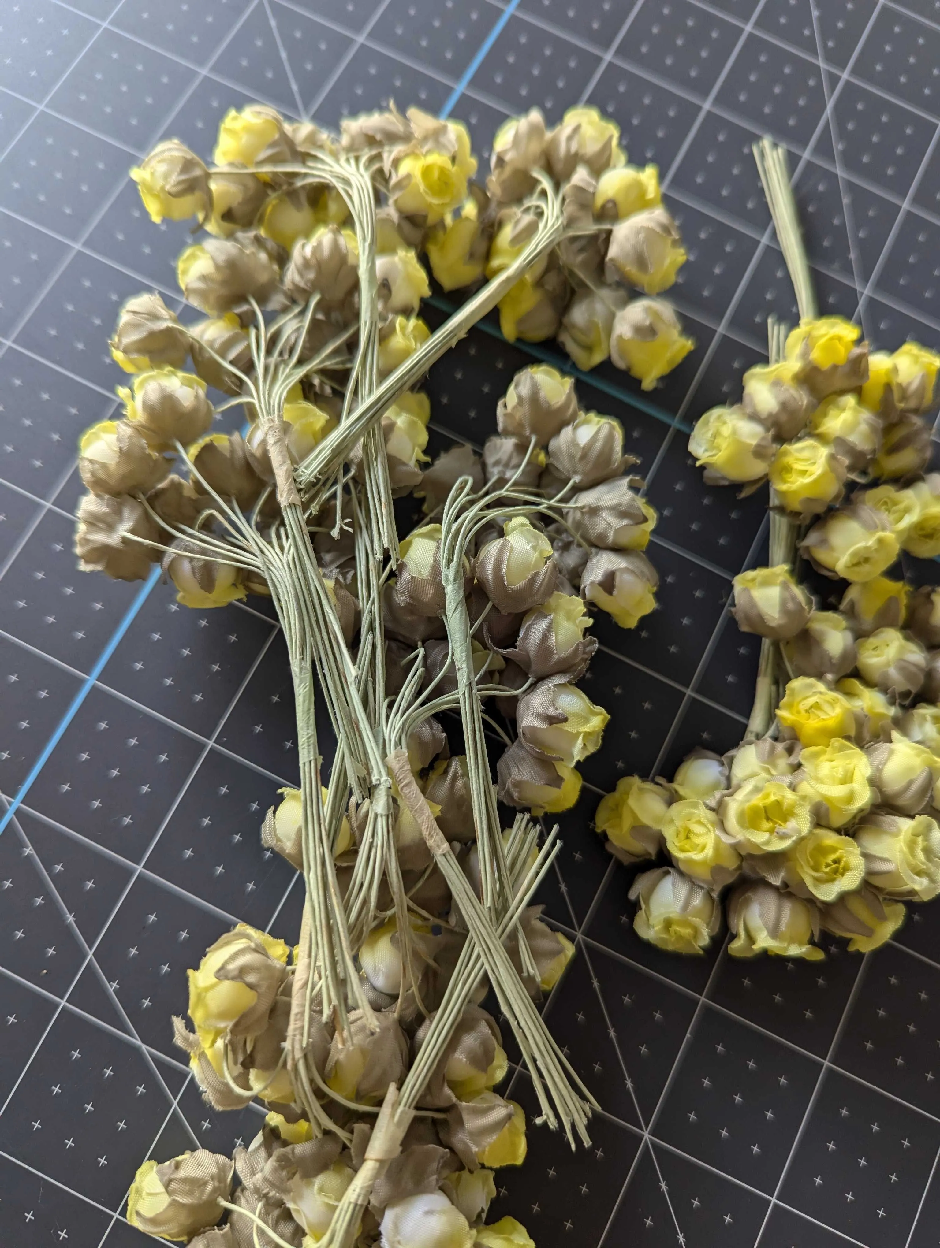 Miniature Yellow Rosebuds