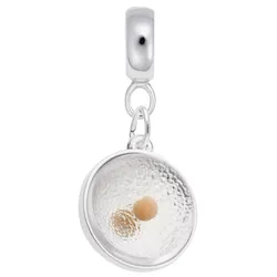 Mustard Seed Charm Dangle Bead In Sterling Silver