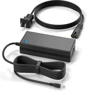 New AC/DC Adapter Compatible with TrekPow G300 G-300 350W Peak Portable Lithium Li-ion Battery Emergency Power Bank Station 296WH 80000mAh Solar Generator DC in 12-25V Supply Cord Charger PSU
