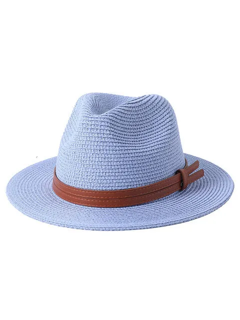 New Wide Brim Soft Natural Panama Straw Hat