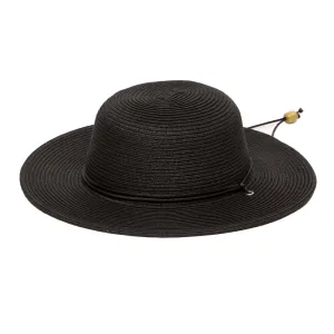 Petite Straw Wide Brim Sun Hat with Chin Cord - San Diego Hat Co