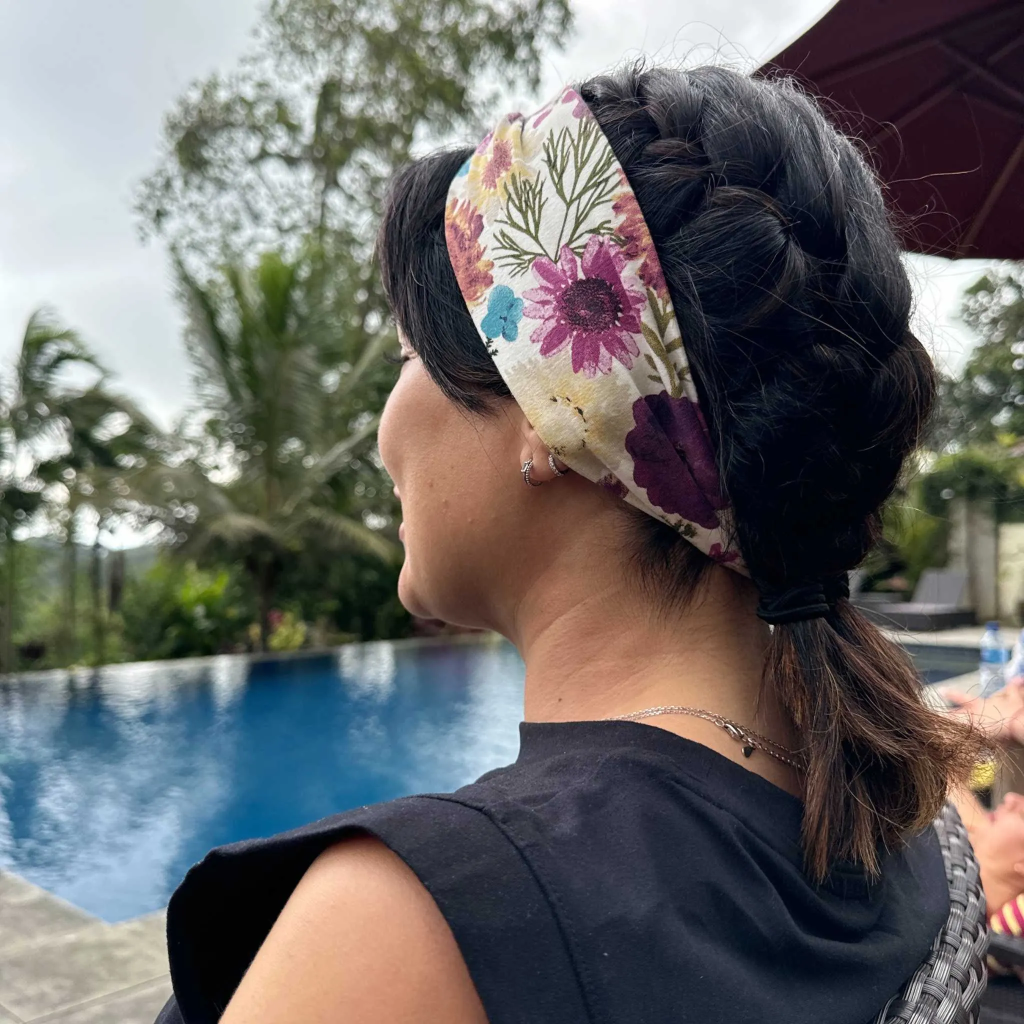 Purple Floral Headband