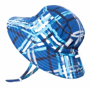 Quick Dry Hat, 50  UPF, Stay-on Tie – Blue Plaid