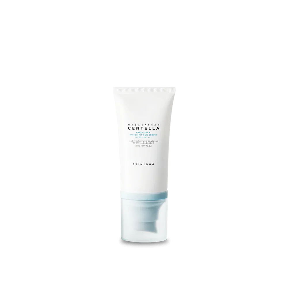 SKIN1004 Madagascar centella hyalu cica water fit sun serum spf 50 pa     واقي شمسي كيميائي مرطب