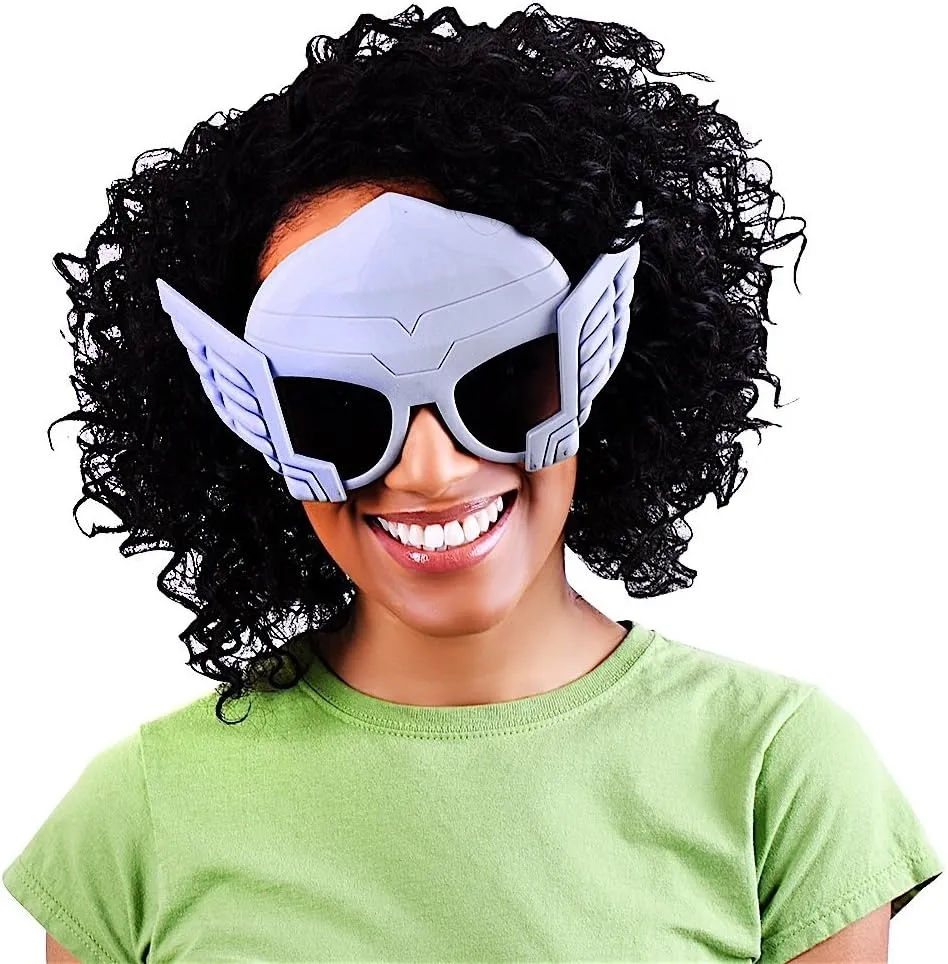 Sun-Staches Avengers Sunglasses | Hulk, Iron Man, Thor, or Captain America Costume Accessory | UV 400 | One Size Fits Most