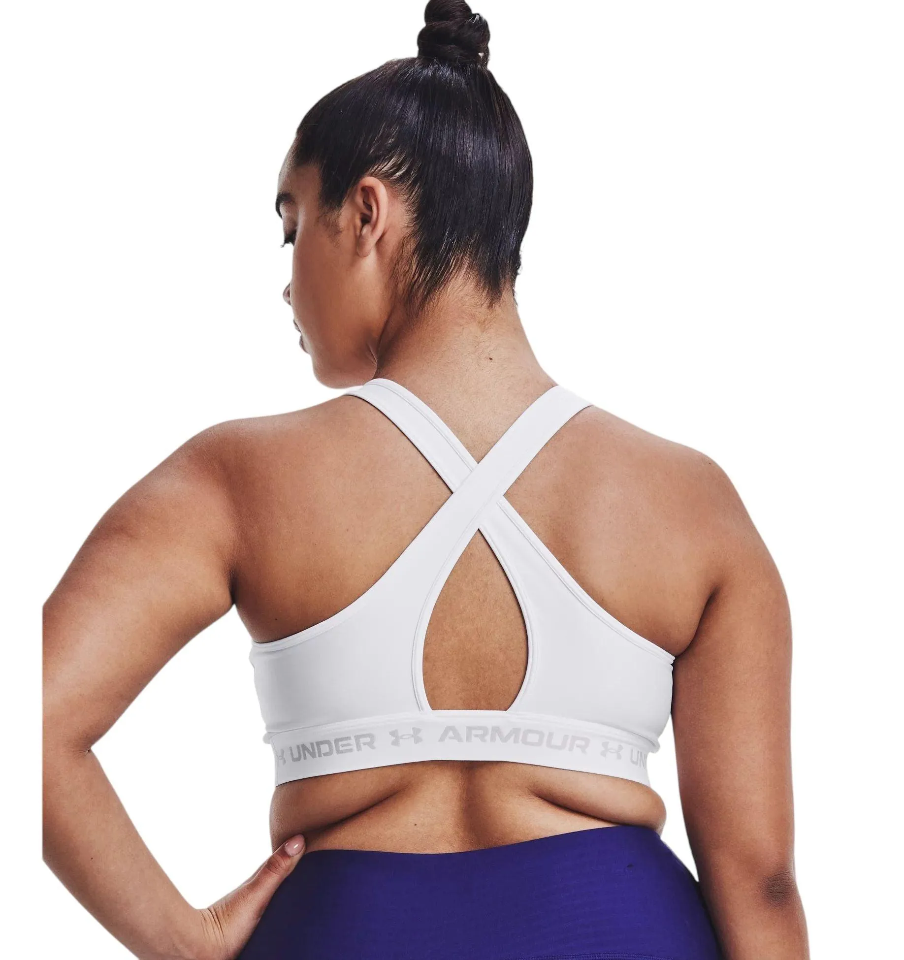 Top Mid Crossback Sport Donna White/Halo Gray