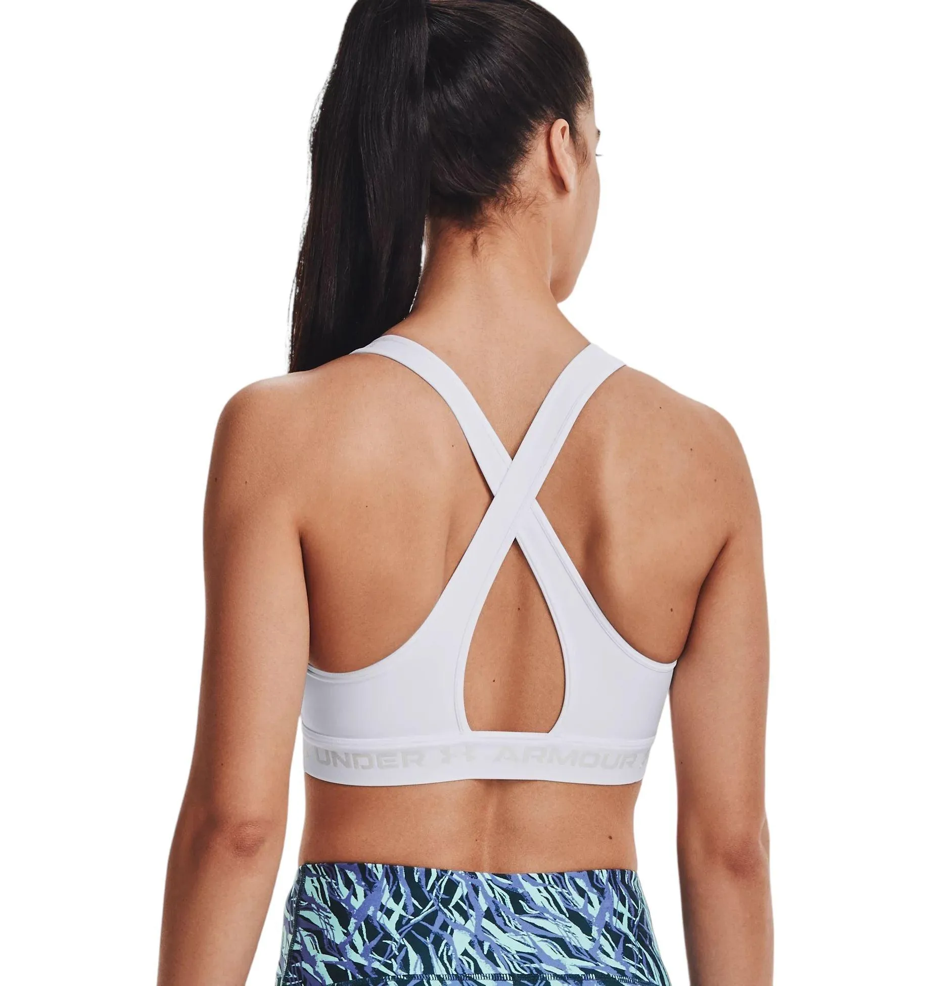 Top Mid Crossback Sport Donna White/Halo Gray