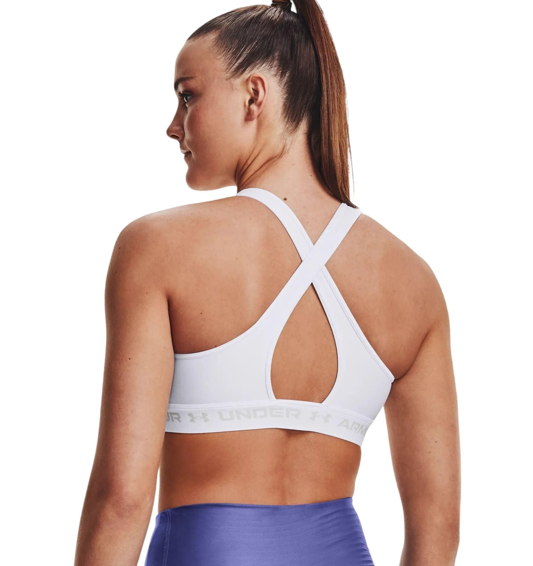 Top Mid Crossback Sport Donna White/Halo Gray