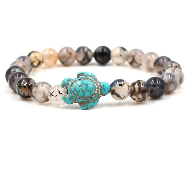 Turquoises Turtle Stone Bracelet Charm Beads Yoga Bracelets