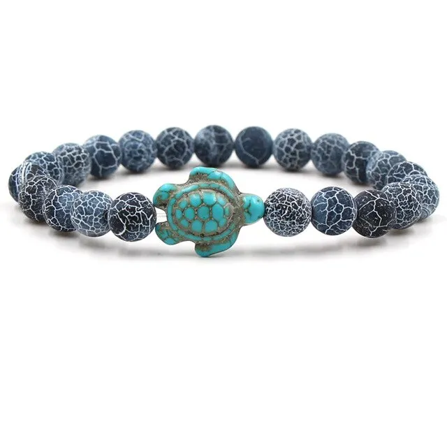 Turquoises Turtle Stone Bracelet Charm Beads Yoga Bracelets