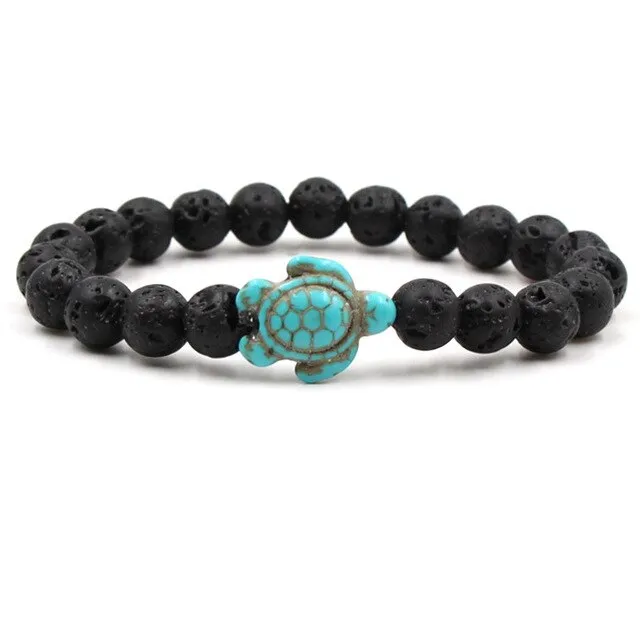 Turquoises Turtle Stone Bracelet Charm Beads Yoga Bracelets