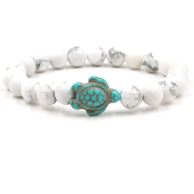 Turquoises Turtle Stone Bracelet Charm Beads Yoga Bracelets